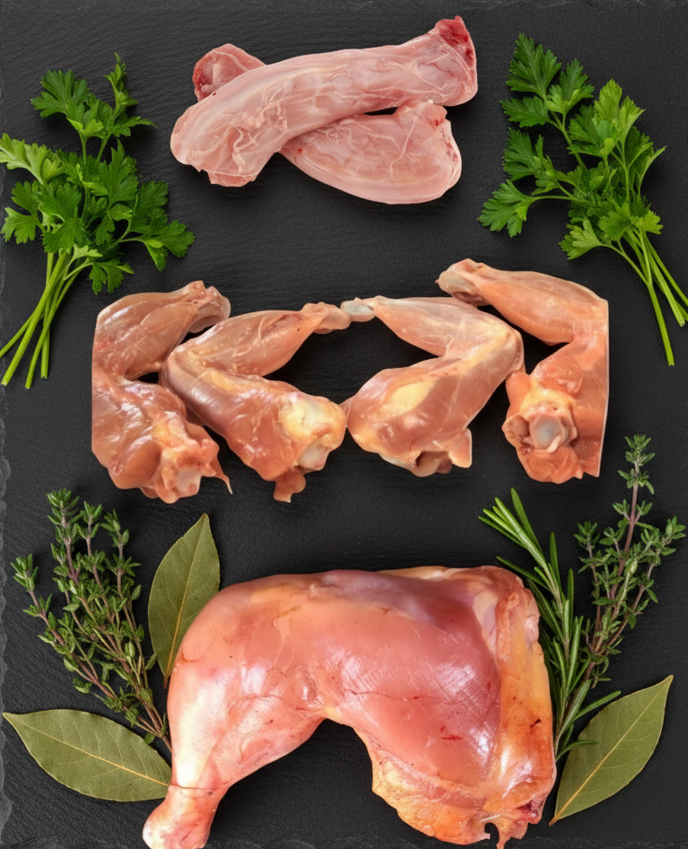 Chicken selected (leg+wings+neck) 500grams cleaned